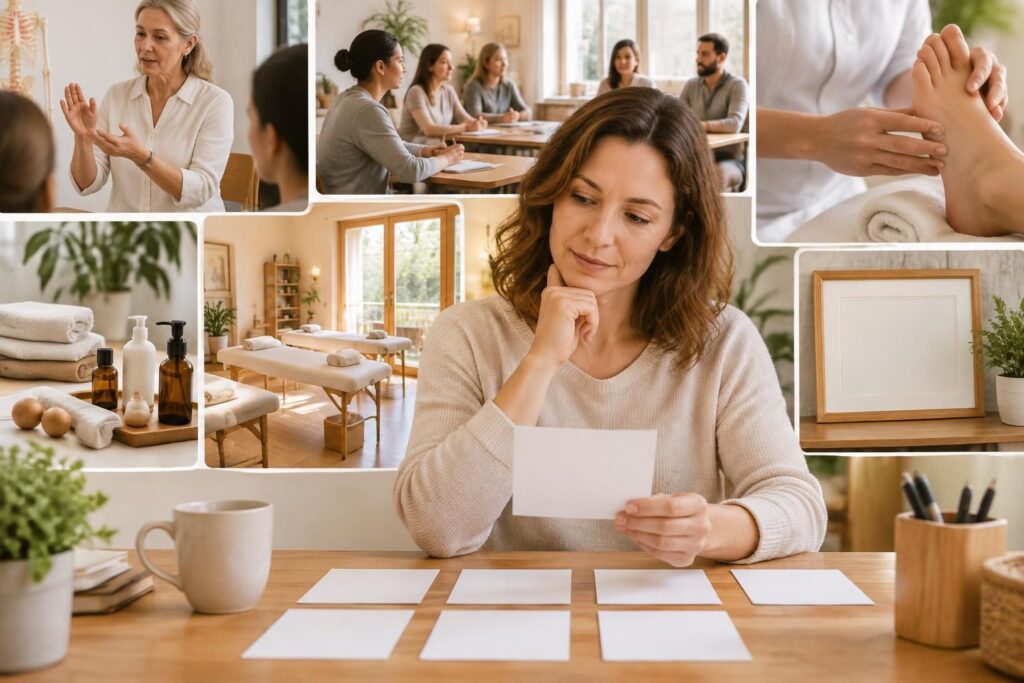 découvrez les 6 critères essentiels pour choisir une école de réflexologie : formation, certification, pratique, encadrement et débouchés.